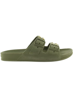 Cacatoes Claquettes Femme Florianopolis Women Dark Kaki -Magasin De Chaussures florianopolis women 13