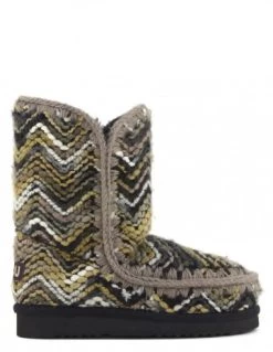 Mou Apres Ski Femme Eskimo 24 Wool Fabric Laine Multicolor