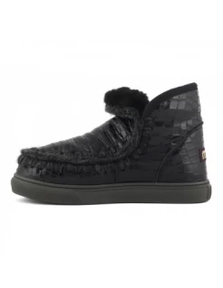 Mou Apres Ski Femme Eskimo Sneaker Cuir Noir -Magasin De Chaussures fw111000c mirbk 3