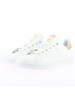 Adidas Sneakers Femme Stan Smith W Vegan Blanc Orange -Magasin De Chaussures gw4241 adidas 1
