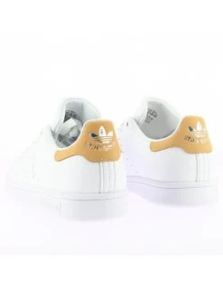 Adidas Sneakers Femme Stan Smith W Vegan Blanc Orange -Magasin De Chaussures gw4241 adidas 3