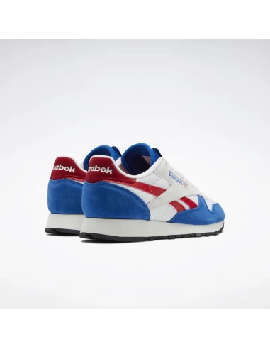 Reebok Sneakers Homme Classic Leather Cuir Blanc/bleu/rouge 5 Reebok Sneakers Homme Classic Leather Cuir Blanc/bleu/rouge – Image 3
