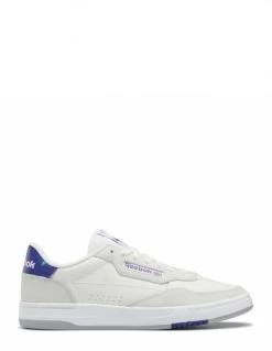 Reebok Sneakers Homme Court Peak Cuir Blanc/Bleu
