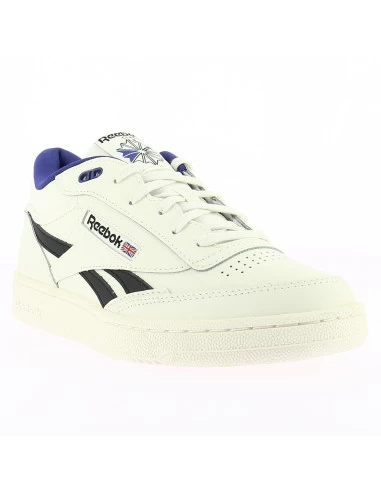 Reebok Sneakers Mixte Club C Mid Revenge Cuir Blanc/noir 5 Reebok Sneakers Mixte Club C Mid Revenge Cuir Blanc/noir â Image 3