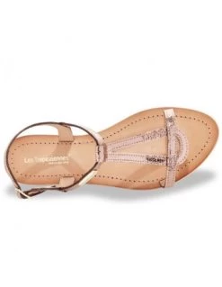 Les Tropéziennes Par M Belarbi Les Tropeziennes Par M.Belarbi Sandales Femme Hamat Cuir Marron -Magasin De Chaussures hamat bronze les tropeziennes par mbelarbi 1