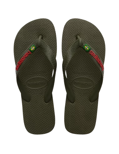 Havaianas Tongs Mixte Brasil Logo Kaki 4 Havaianas Tongs Mixte Brasil Logo Kaki – Image 2