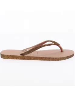 Havaianas Tongs Femme Slim Sparkle II Bronze 7 Havaianas Tongs Femme Slim Sparkle II Bronze -Magasin De Chaussures hav slim sparkle ii 2