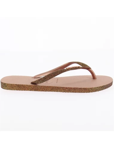 Havaianas Tongs Femme Slim Sparkle II Bronze 5 Havaianas Tongs Femme Slim Sparkle II Bronze – Image 3