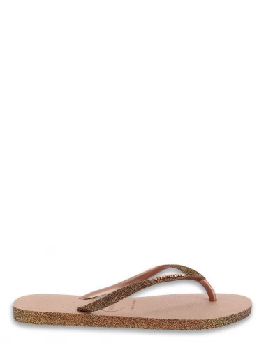 Havaianas Tongs Femme Slim Sparkle II Bronze 3 Havaianas Tongs Femme Slim Sparkle II Bronze