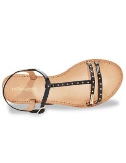 Les Tropéziennes Par M Belarbi Les Tropeziennes Par M.Belarbi Sandales Femme Henya Cuir Noir -Magasin De Chaussures henya noir les tropeziennes par mbelarbi 1