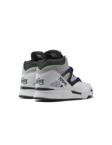 Reebok Sneakers Montantes Homme Pump Omni Zone Ii Cuir Blanc/gris 5 Reebok Sneakers Montantes Homme Pump Omni Zone Ii Cuir Blanc/gris – Image 3