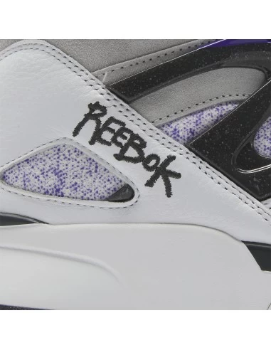 Reebok Sneakers Montantes Homme Pump Omni Zone Ii Cuir Blanc/gris 6 Reebok Sneakers Montantes Homme Pump Omni Zone Ii Cuir Blanc/gris – Image 4