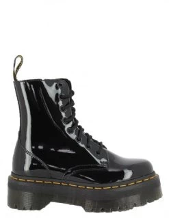 Dr. Martens Dr Martens Boots Compensées Femme Jadon Cuir Verni Noir