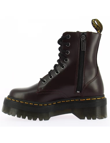 Dr. Martens Dr Martens Boots Compensées Femme Jadon Cuir Smooth Bordeaux Foncé 5 Dr. Martens Dr Martens Boots Compensées Femme Jadon Cuir Smooth Bordeaux Foncé – Image 3