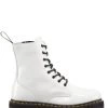 Dr. Martens Dr Martens Boots Compensées Femme Jadon Cuir Polished Smooth Blanc