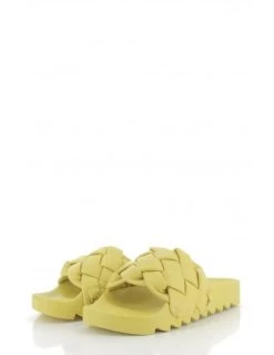 Colors Of California Claquettes Slide With Braided Upper Jaune Femme -Magasin De Chaussures jinfyedge85 lim colors of california 1