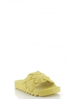 Colors Of California Claquettes Slide With Braided Upper Jaune Femme -Magasin De Chaussures jinfyedge85 lim colors of california 2