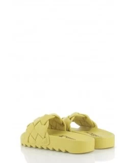 Colors Of California Claquettes Slide With Braided Upper Jaune Femme -Magasin De Chaussures jinfyedge85 lim colors of california 3