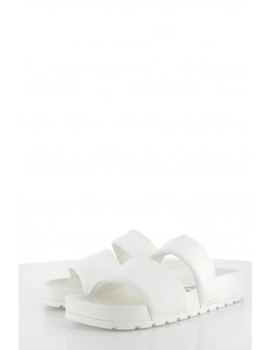 Colors Of California Claquettes Two Band Square Sole Slide White Pour Femme 5 Colors Of California Claquettes Two Band Square Sole Slide White Pour Femme – Image 3