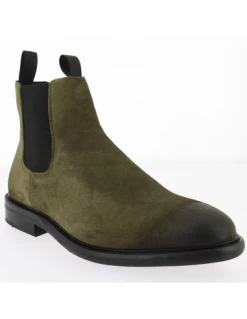 Schmoove Chelsea Boots Homme Pilot Chelsea Cuir Kaki -Magasin De Chaussures kmmi vs04 41 schmoove 1
