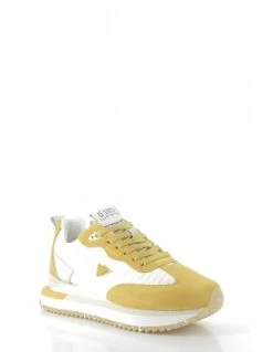 0-105 Baskets De Ville Femme Lenox Yellow Jaune/blanc -Magasin De Chaussures lenox yellow 0 105 1