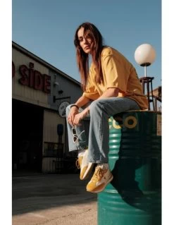 0-105 Baskets De Ville Femme Lenox Yellow Jaune/blanc -Magasin De Chaussures lenox yellow 0 105 4