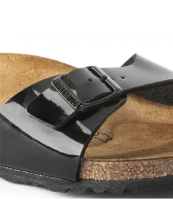 Birkenstock Claquettes Femme Madrid Noir Brillant -Magasin De Chaussures madrid bf patent black 3