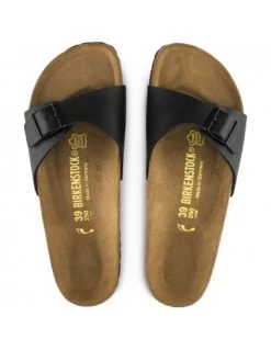 Birkenstock Claquettes Femme Madrid Cuir Noir 11 Birkenstock Claquettes Femme Madrid Cuir Noir -Magasin De Chaussures madrid femme 3