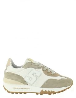 Semerdjian Baskets De Ville Femme Mantch 7030 Blanc/beige/or