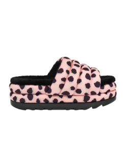 Ugg Claquettes Compensées Femme Maxi Slide Cheetah Print Leopard Rose -Magasin De Chaussures maxi slide cheetah print 3