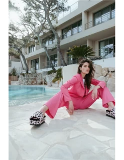 Ugg Claquettes Compensées Femme Maxi Slide Cheetah Print Leopard Rose -Magasin De Chaussures maxi slide cheetah print 4