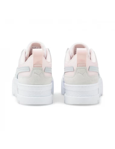 Puma Sneakers Compensées Femme Mayze Raw Pastel Blanc/rose 6 Puma Sneakers Compensées Femme Mayze Raw Pastel Blanc/rose – Image 4