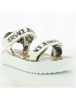 Versace Sandales Compensées Femme Miami Blanc -Magasin De Chaussures miami 1