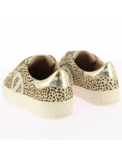 No Name Basket De Ville Femme Arcade Straps Side Cuir Leopard/or -Magasin De Chaussures mnge pl04 a3 no name 2