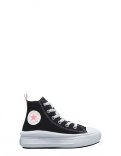 Converse Sneakers Compensées Montantes Enfant Move Hi Kid Noir Blanc Rose