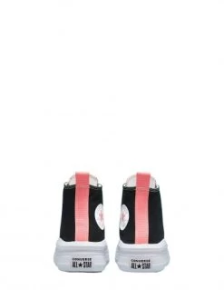 Converse Sneakers Compensées Montantes Enfant Move Hi Kid Noir Blanc Rose -Magasin De Chaussures move hi 3