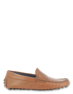 Azzaro Mocassins Homme Solo Cuir Marron