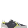 Pepe Jeans Baskets De Ville Homme Brit Man Gris/bleu -Magasin De Chaussures pms30923 595 pepe jeans