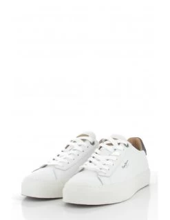 Pepe Jeans Baskets De Ville Homme Yogi Cuir Blanc -Magasin De Chaussures pms30930 800 pepe jeans 1