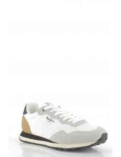 Pepe Jeans Baskets De Ville Homme Natch Blanc/beige -Magasin De Chaussures pms30945 800 pepe jeans 2