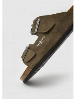Pepe Jeans Sandales Homme Bio Daim Marron Foncé -Magasin De Chaussures pms90112 765 pepe jeans 4