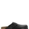 Birkenstock Sabots Mixte Boston Cuir Lisse Noir -Magasin De Chaussures sabots boston cuir lisse noir