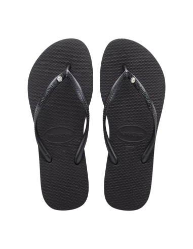 Havaianas Tongs Femme Slim Crystal Swarovski II Noir 5 Havaianas Tongs Femme Slim Crystal Swarovski II Noir – Image 3