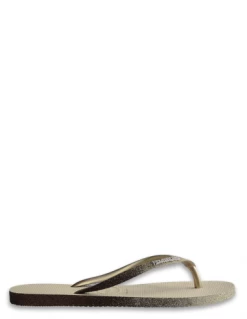 Havaianas Tongs Femme Slim Sparkle II Dorée