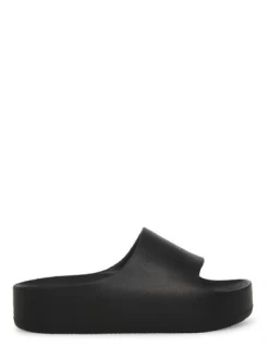 Steve Madden Claquettes Compensées Femme Astro Slide Noir
