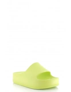 Steve Madden Claquettes Compensées Femme Astro Slide Jaune Fluo -Magasin De Chaussures sm11002395 346 steve madden 1