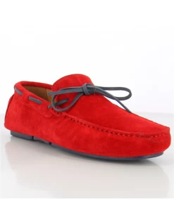 Hylton Mocassin Homme 94371-11 Daim Rouge -Magasin De Chaussures smodena 12