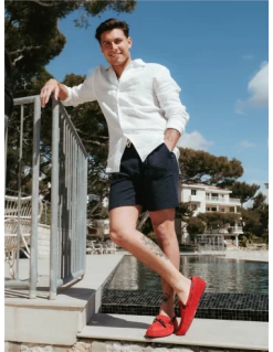 Hylton Mocassin Homme 94371-11 Daim Rouge -Magasin De Chaussures smodena 16