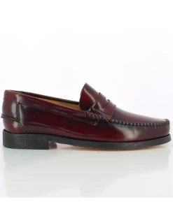 Hylton Mocassin Homme 81960-02 Cuir Bordeaux -Magasin De Chaussures spumuki 2