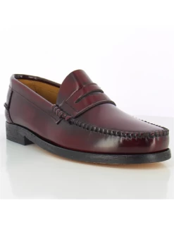 Hylton Mocassin Homme 81960-02 Cuir Bordeaux -Magasin De Chaussures spumuki 3